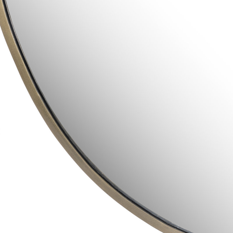 Grand miroir Hewson - laiton antique, 50 po x 43 po
