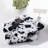 Cow Print Faux Fur Animal Print 20" Throw Pillow Cover