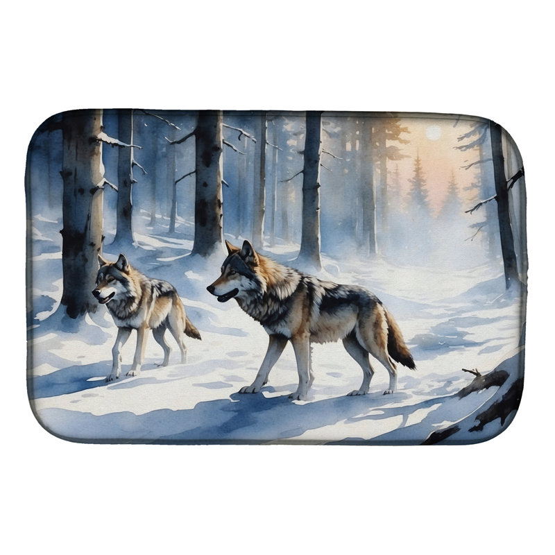 Tapis de vaisselle Winter Wolves