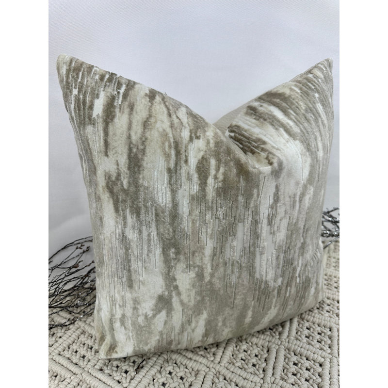 Abstract Brown Square Cushion Cover