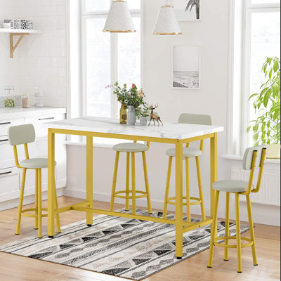 Baufield 4 - Person Four Leg Base Dining Set