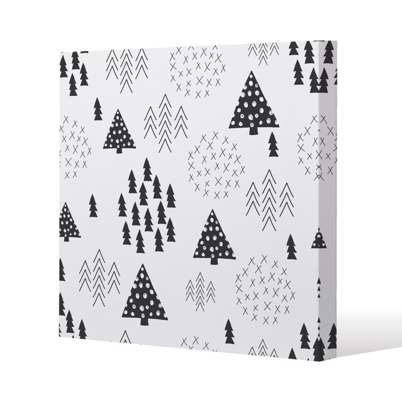 Scandinavian Style Christmas - Wrapped Canvas Print, 120cm H x 120cm W