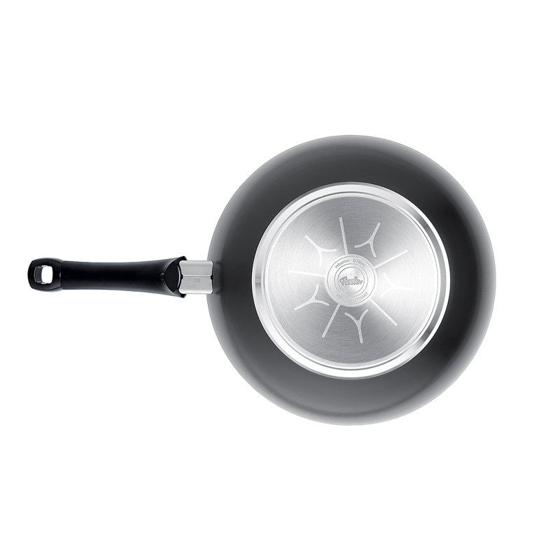 Fissler Ceratal Comfort Ceramic 11 Inch Non-stick Wok, Orbit Black, Made Without Pfas