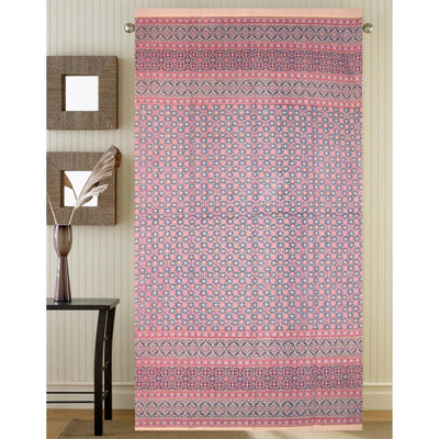 Boje 100% Cotton Semi Sheer Curtain Single Panel