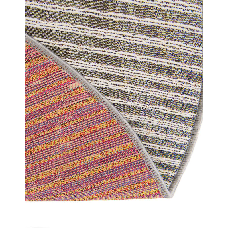 Keazia Indoor/Outdoor Area Rug, Round 6'1"