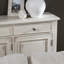 55.5 in. White Solid Wood 3 Drawer 3 Door Sideboard_Buffet Table-1086834129