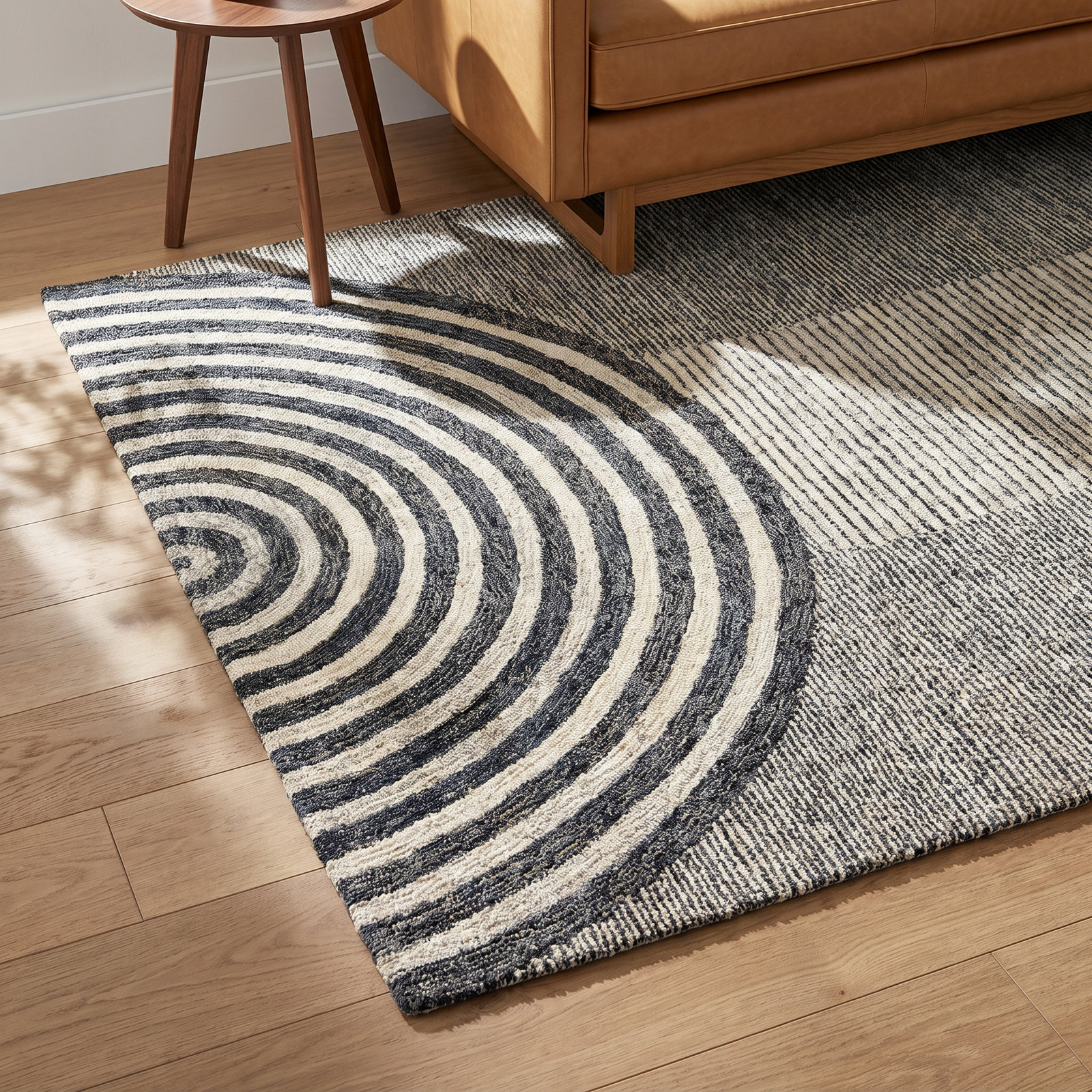 Uptown Hand-Woven Geometric Rug, Rectangle 8' x 10'