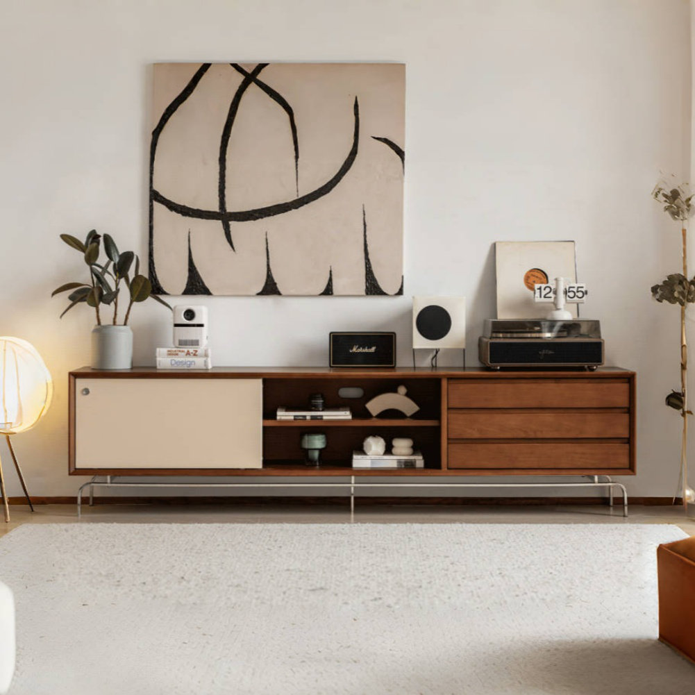 Orren Ellis Vintage TV Stand - Compact Modern Storage | Wayfair
