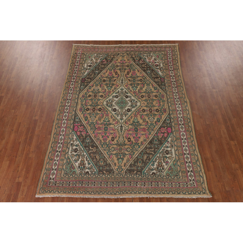 Tapis géométrique en laine 7 x 10