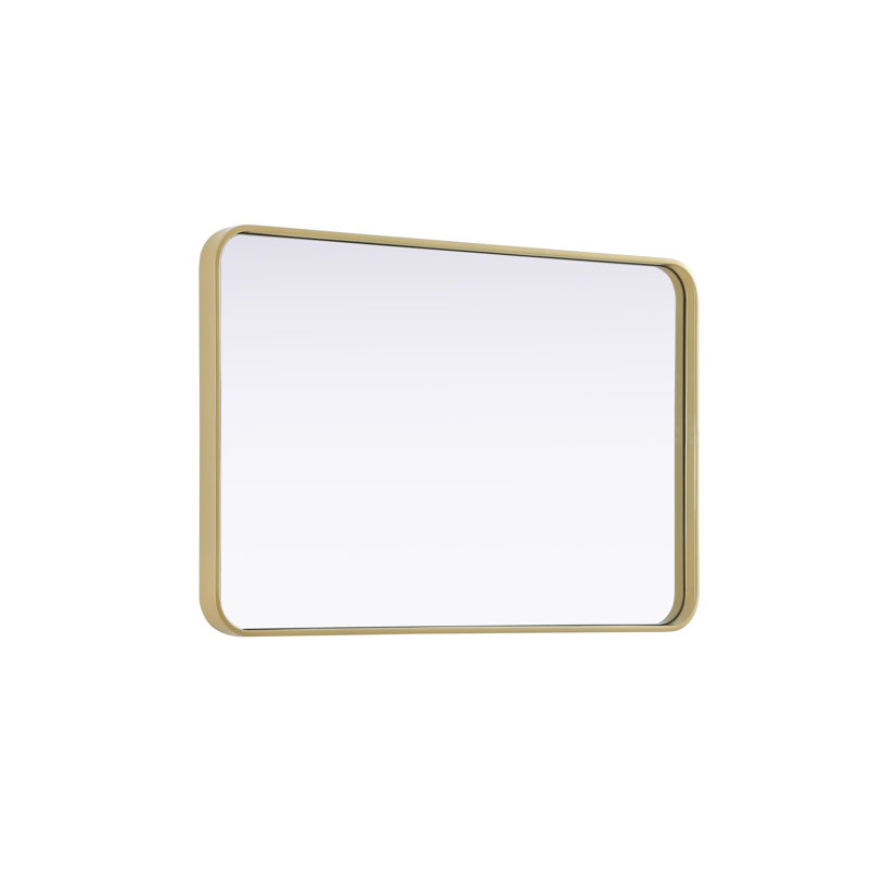 Erath Contour Metal Mirror, Brass, 36" x 24"