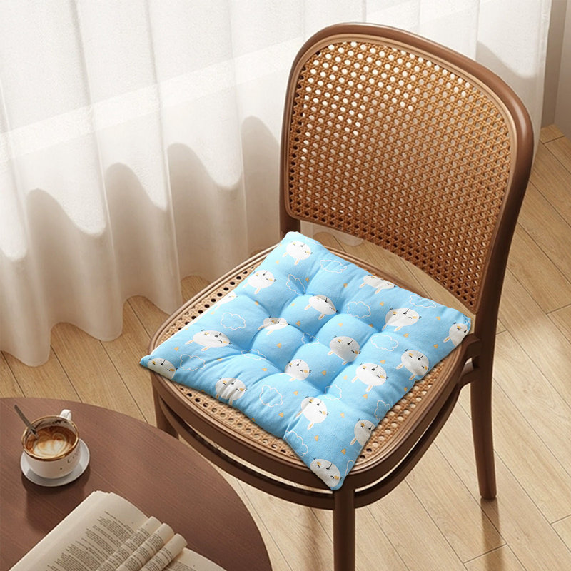 Thickened Chair Cushions Student Stool Cushions Office Four-season Butt Pads Breathable Summer Soft Cushions Cottons And Linen Chair Cushions