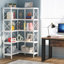 167cm H x 80cm W Metal Corner Bookcase-1021293634-1021293646
