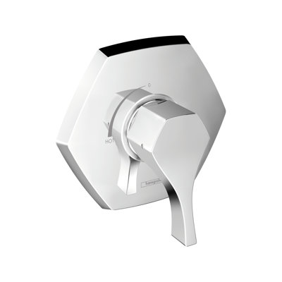 Hansgrohe Locarno Transitional 1-Handle 7-Inch Wide Pressure/ Shower Balance Valve Trim Only In Matte Black, 04822670