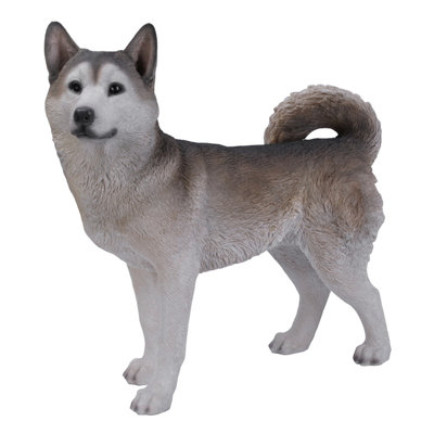 Siberian Husky Dog Statue