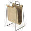 Idaho Burlap & Metal Magazine Basket