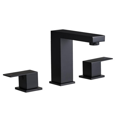 Robinet de lavabo de salle de bain 3 trous avec double poignée levier