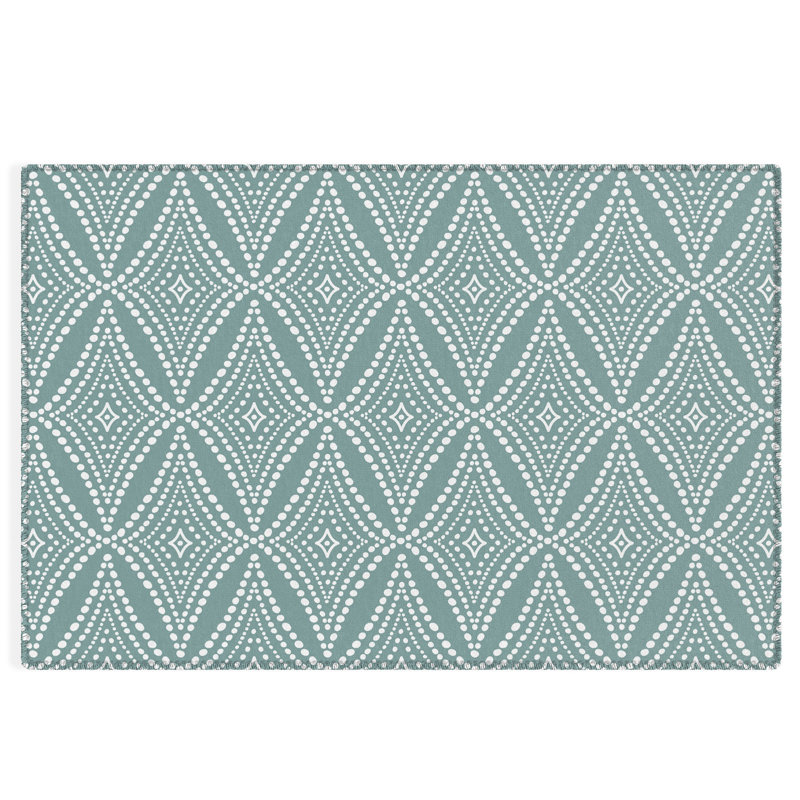 Tapis rectangulaire en Jeanette avec envers antidérapant, Rectangle 4 pi x 6 pi