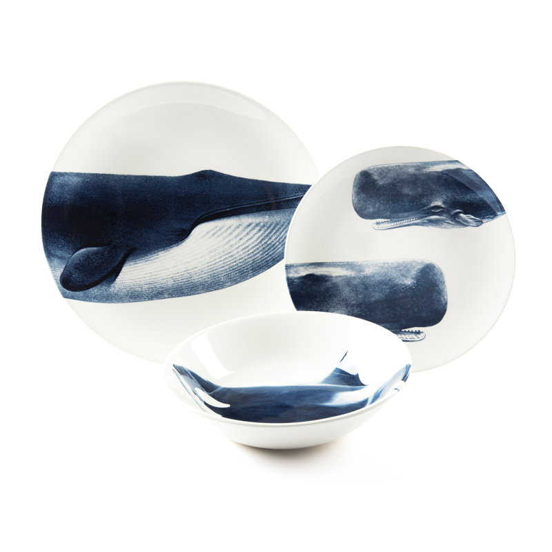 Faune & Flore Piece Ceramic Dinnerware Set