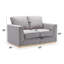 Causeuse Valin de 57 po, lin gris