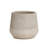 Round Tapered Planter, Two-Tone Wood Pattern Indoor Outdoor MgO Planter with Drainage Hole-1094987997