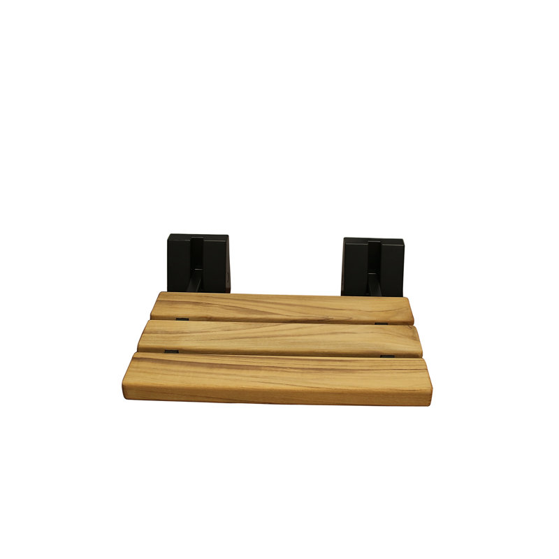 16" Wall Mounted Teak Shower Seat