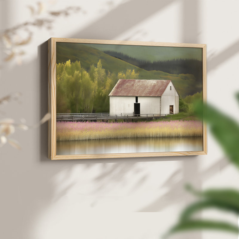Paysage, série XXVVII, reproduction encadrée, Naturel, H 11 po x l 14 po