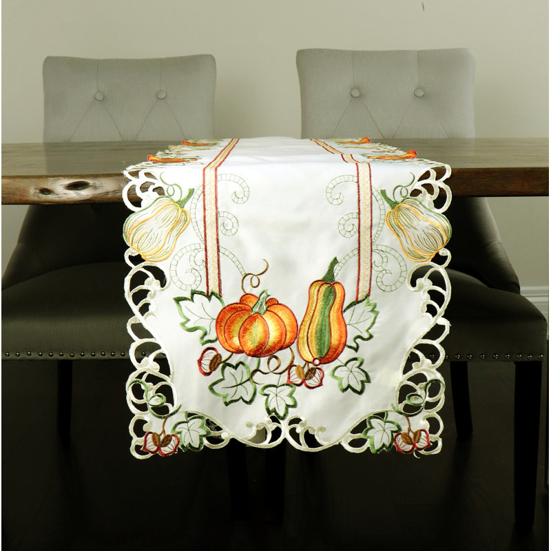 Bugarin Floral Thanksgiving Table Runner, 72" x 16"