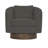 Camino 32'' Wide Genuine Leather Top Grain Leather Swivel Barrel Chair-61492594-61492599