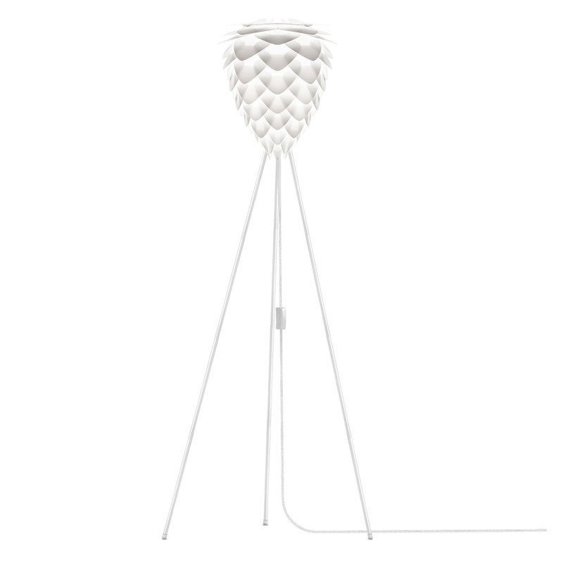  Lampe trépied 57 ", blanc, Blanc