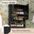 Cozy Design Over The Toilet Storage with Doors And Open Shelves-103237401-135574065