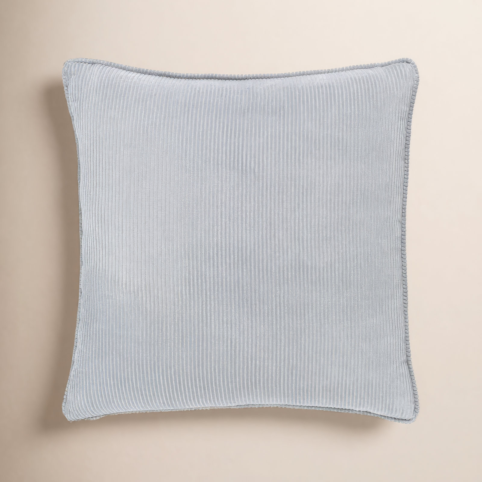 Saraphine Cotton Throw Pillow, Light Gray, 20" x 20", Polyester/Polyfill