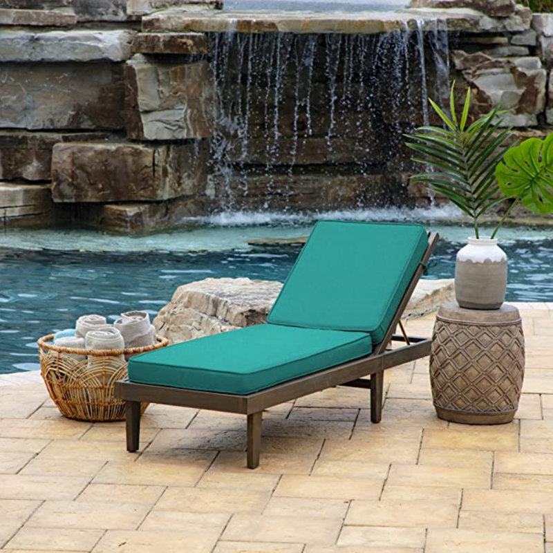 Outdoor 4'' Seat / Back Cushion, Teal
