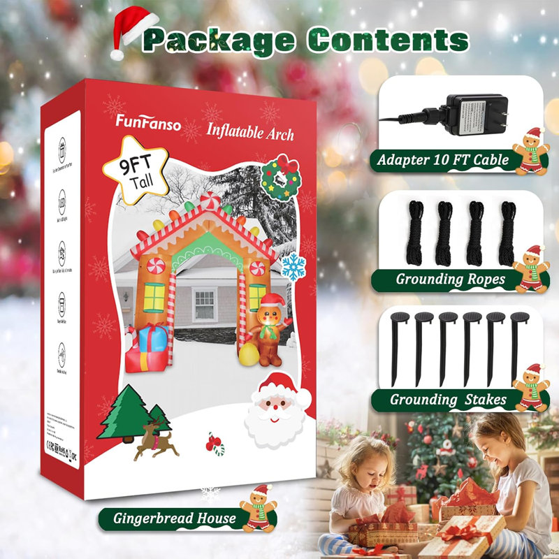 Arcade gonflable 9 pi Christmas