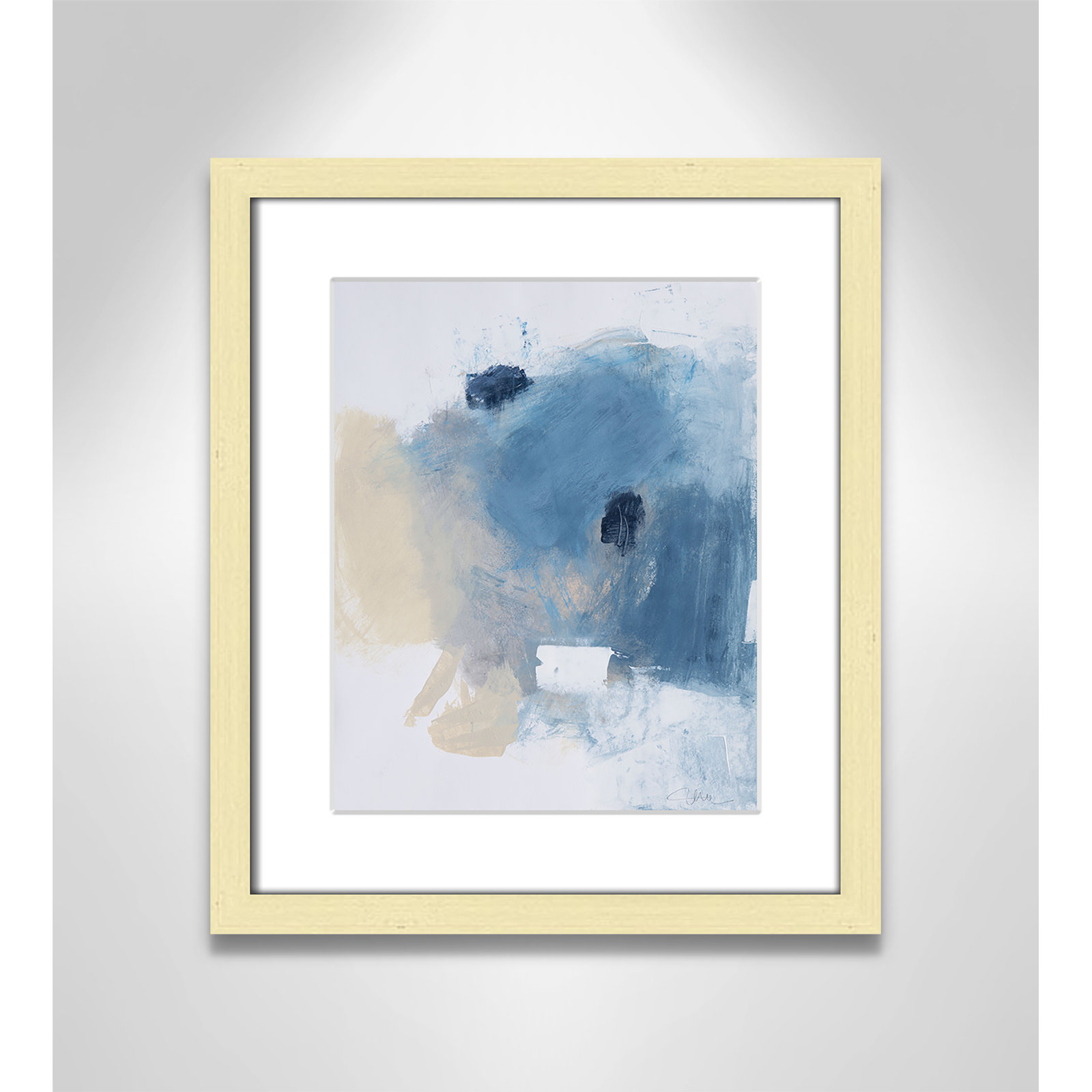 Coastal Carnival Collection "Coastal Carnival I" Print, Gold Single Picture Framed Paper, White, 15" H x 13" W x 1.25" D