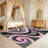 Swirl Pattern Area Rug, Soft And Lightweight, Suitable For All Seasons, Easy To Maintain And Easy To Clean, Machine Washable Carpet Floor Mat, Suitable For Living Room, Bedroom, Hallway, Balcony, Patio, Room Decor, Home Decor, Outdoor Decor-1349658023-1349658009
