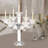 11.4'' H Crystal Tabletop Candelabra