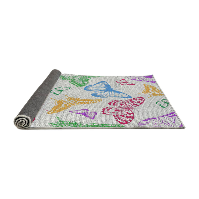 Tapis rouge / bleu / jaune, Rectangle 5 pi x 7 pi