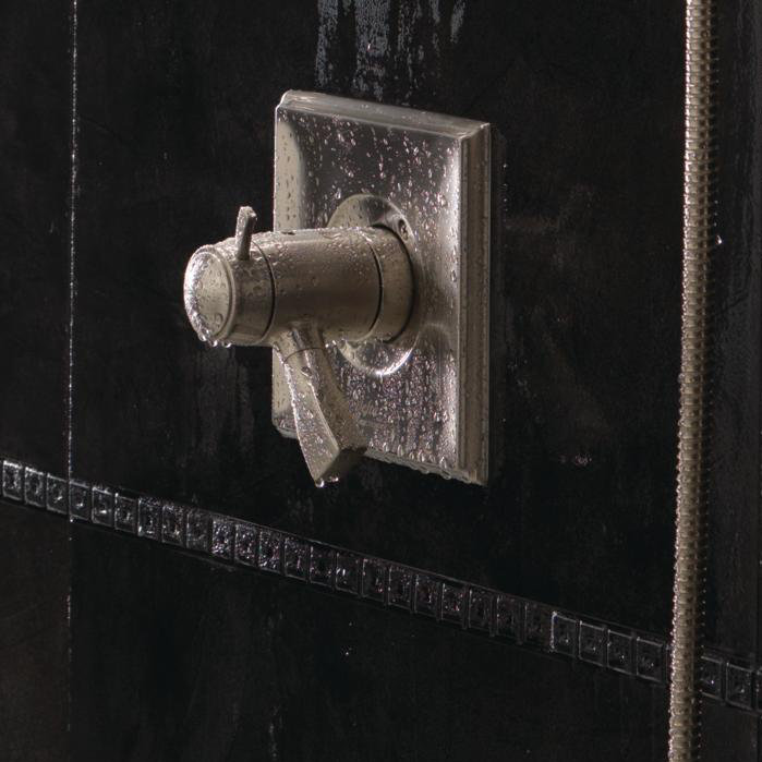 Robinet thermostatique pour baignoire et douche Dryden, ACIER INOXYDABLE SPOTSHIELD