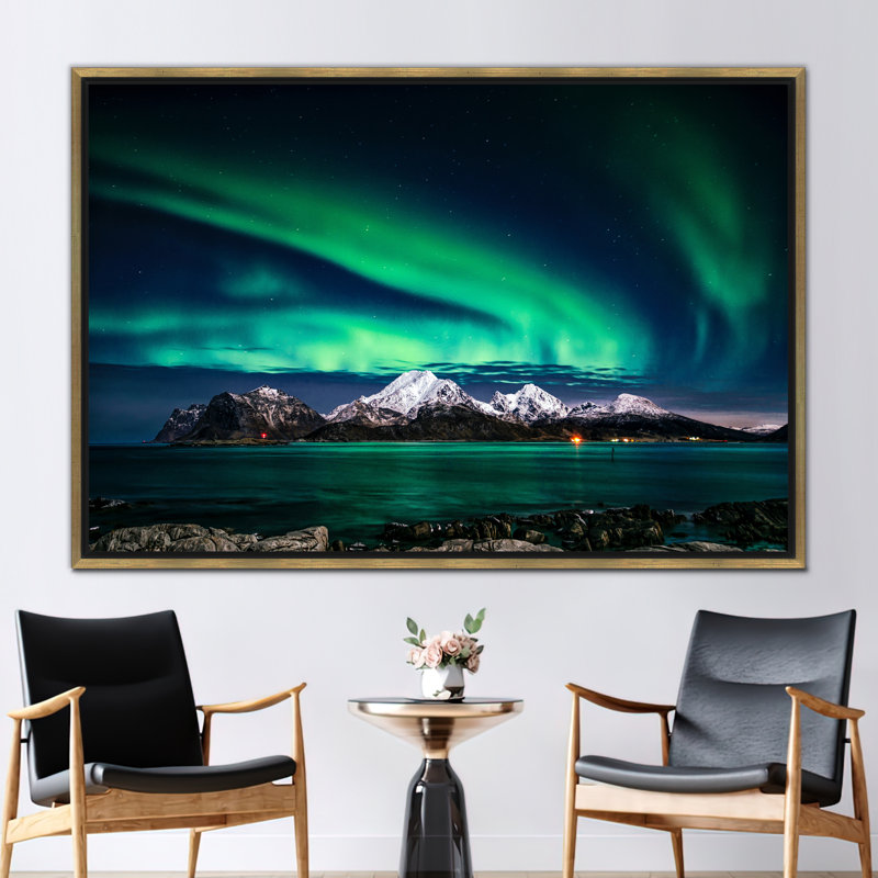 Print on Canvas, Framed Print without Mat, Gold, 20 cm H x 30 cm W