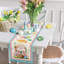 Chemin de table rectangulaire en polyester Frens