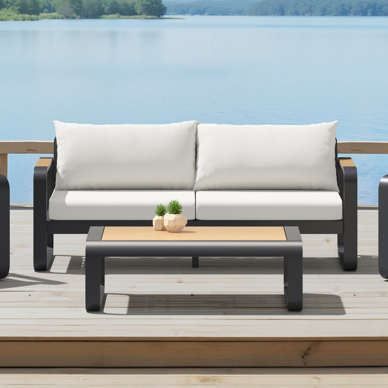 Andes Patio Sofa - Bliss Linen, Bliss Linen