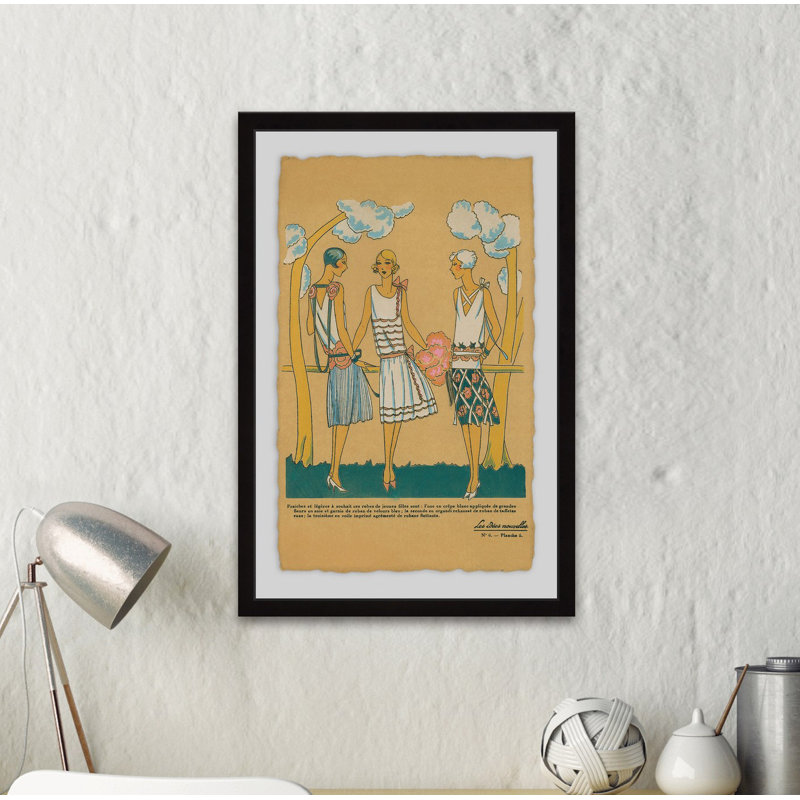 Summer Dresses - Single Picture Frame Painting, 61cm H x 41cm W x 4cm D