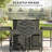 Bar Height Pool Furniture Set,Outdoor Table and Chairs,5 Piece Rattan Wicker Bar Set-1774880310