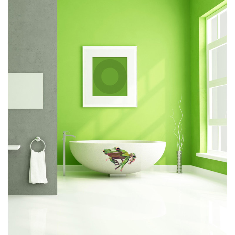 Adhésif décoratif grenouille, H 10 po x l 10 po