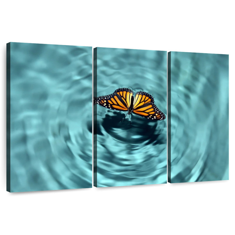Butterfly Water, 36" H x 57" W