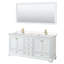 Ensemble de meuble-lavabo double 72 "avec miroir Deborah-61132943-97760726