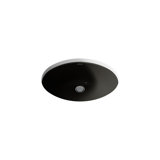Caxton® Ceramic Oval Undermount Bathroom Sink with Overflow