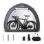 Tente de rangement pour vélo d'extérieur en forme de ventilateur à double porte pour 4 à 5 vélos