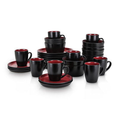 Stone Lain Albie 32-Piece Dinnerware Set Stoneware