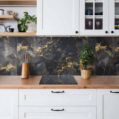 Charlse 50 x 100 cm PVC Tile in Black